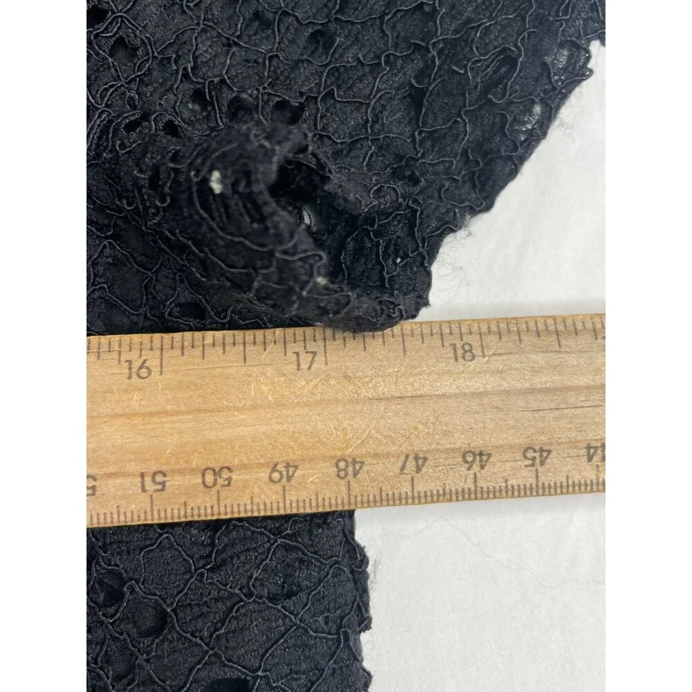 J.‎ Crew Laced Short Sleeve Blouse size 4 Black